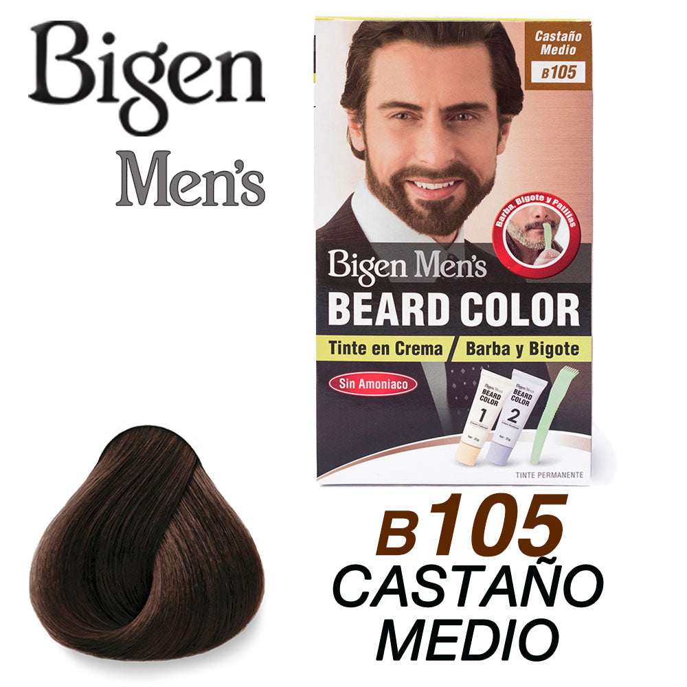 BIGEN MENS TINTE PARA BARBA CASTAÑO MEDIO B105