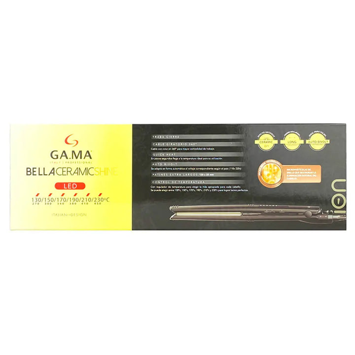 GAMA ITALY PLANCHA LED BELLA CARAMIC SHINE ION 230 °C Perfumería la Mora
