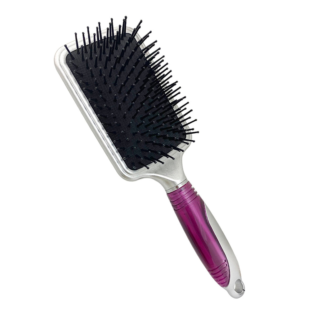 CEPILLO KIQUE PARA CABELLO 293 MANGO PLATA/MORADO MOD: KQ - 0047