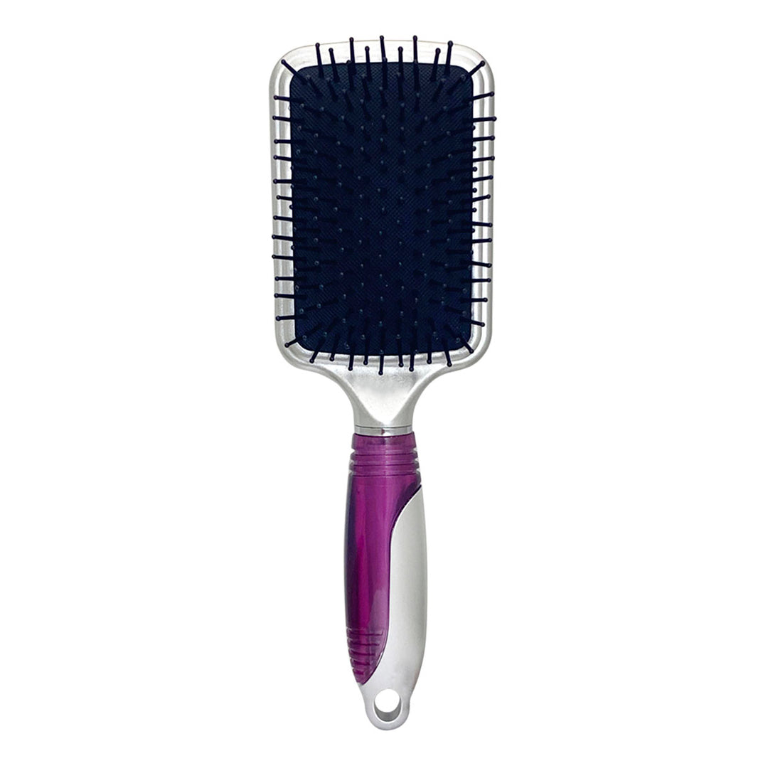 CEPILLO KIQUE PARA CABELLO 293 MANGO PLATA/MORADO MOD: KQ - 0047