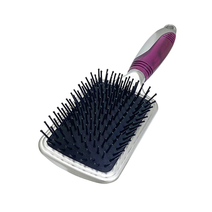 CEPILLO KIQUE PARA CABELLO 293 MANGO PLATA/MORADO MOD: KQ - 0047