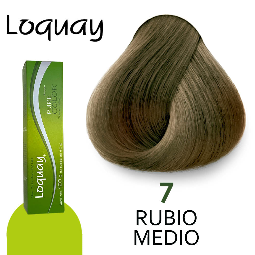 LOQUAY TINTE LQ7 RUBIO MEDIO 120GR