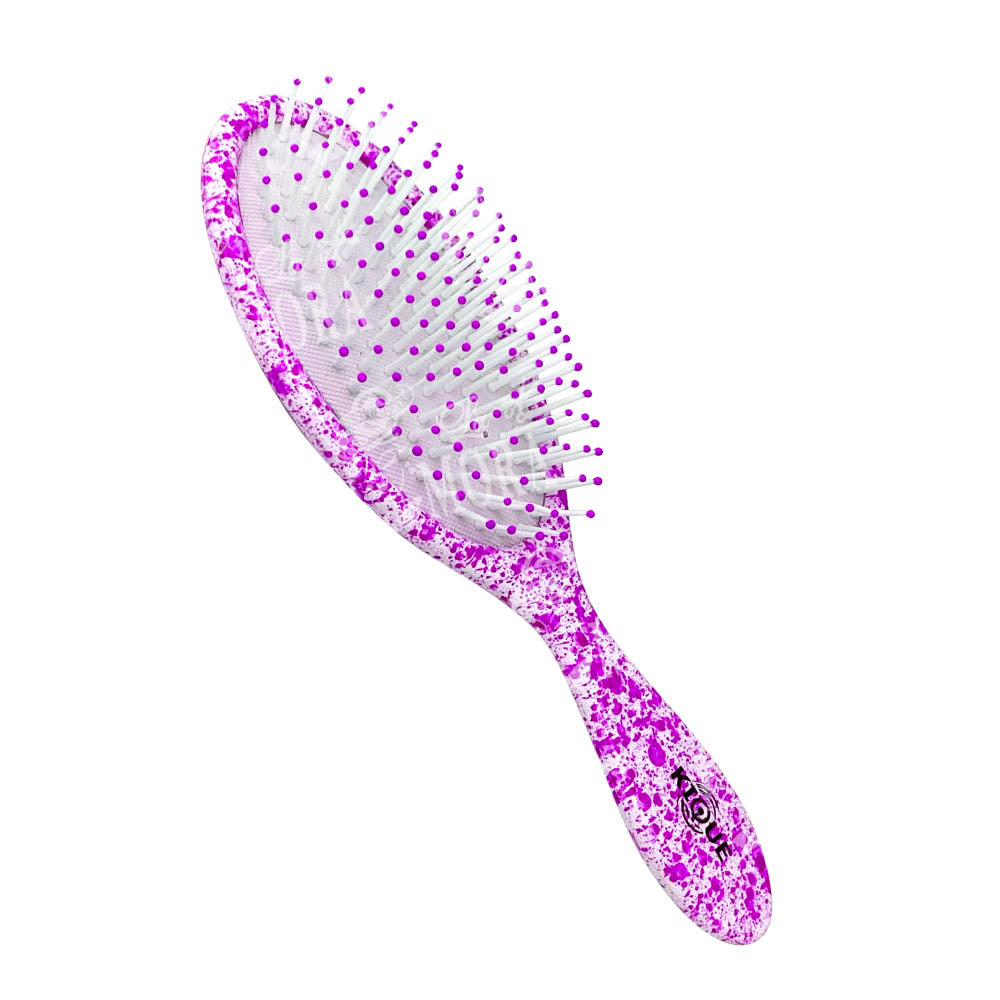 KIQUE CEPILLO OVAL PLASH ROSA