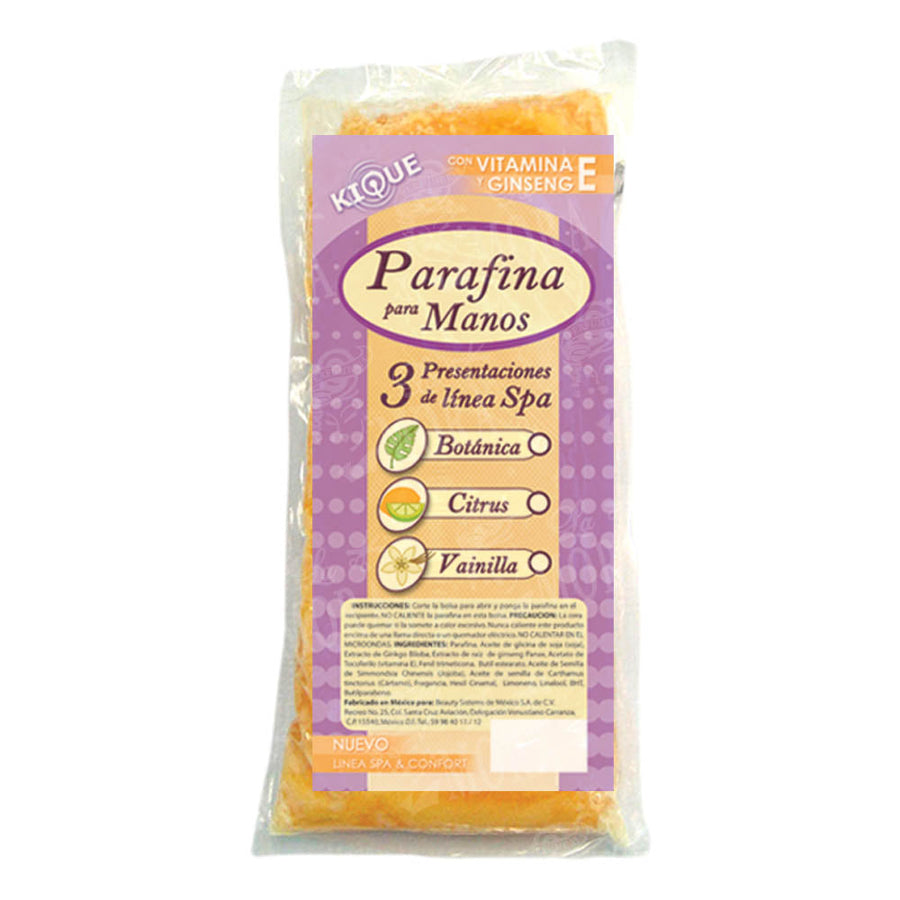 KIQUE PARAFINA PARA MANOS VAINILLA 500GR
