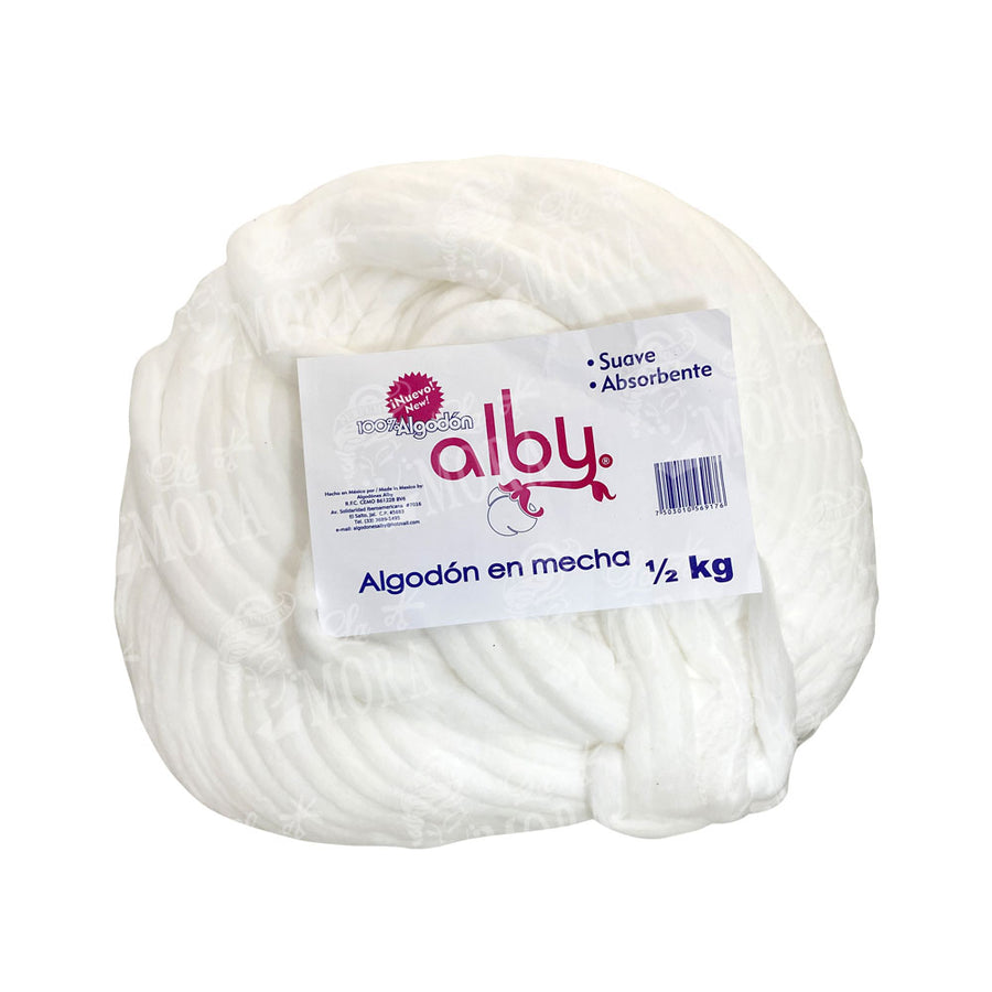 ALBY ALGODÓN EN MECHA 1/2 KG