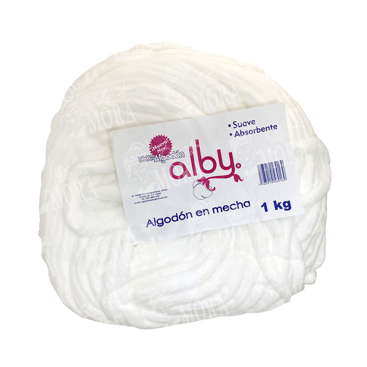 ALBY ALGODÓN EN MECHA 1KG