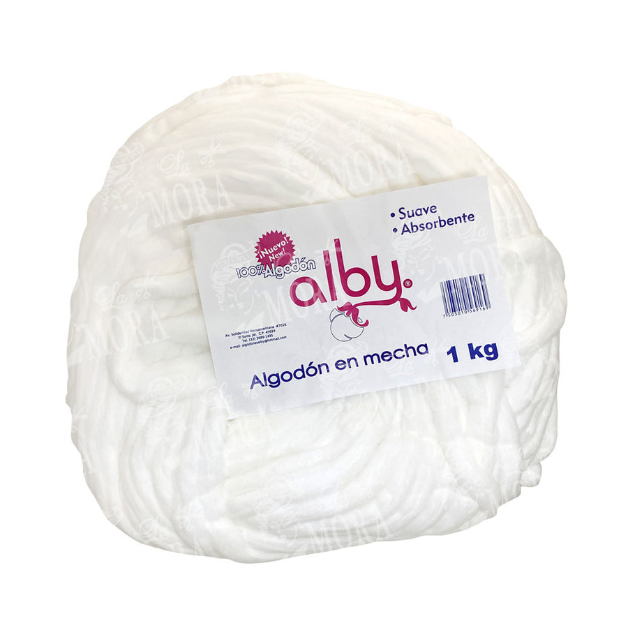 ALBY ALGODÓN EN MECHA 1KG