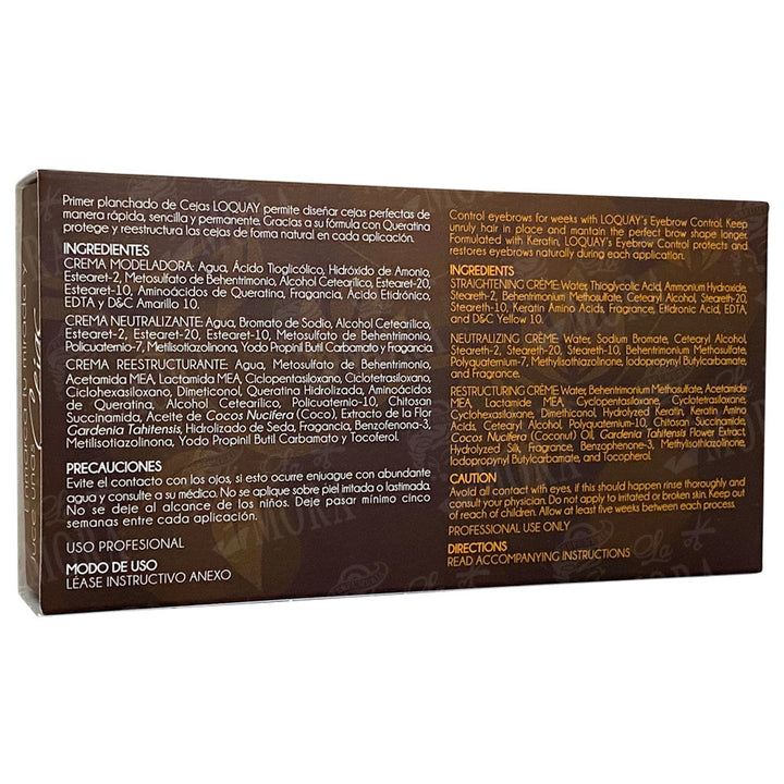 LOQUAY PLANCHADO DE CEJAS CON KERATINA