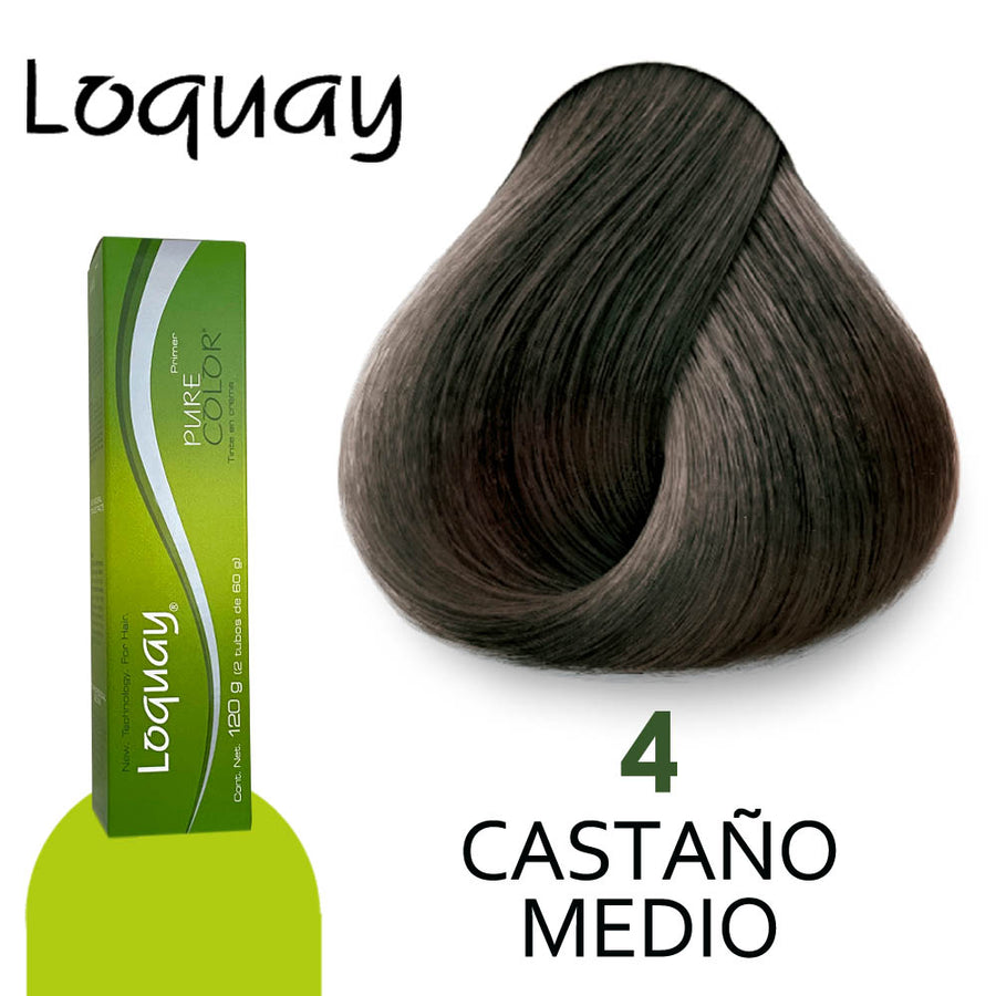 LOQUAY TINTE LQ4 CASTAÑO MEDIO 120GR