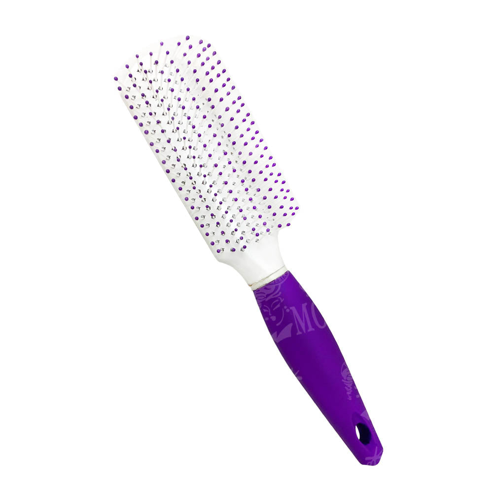 KIQUE CEPILLO PARA CABELLO 240 MANGO DE GOMA MORADO MOD: KQ-0042