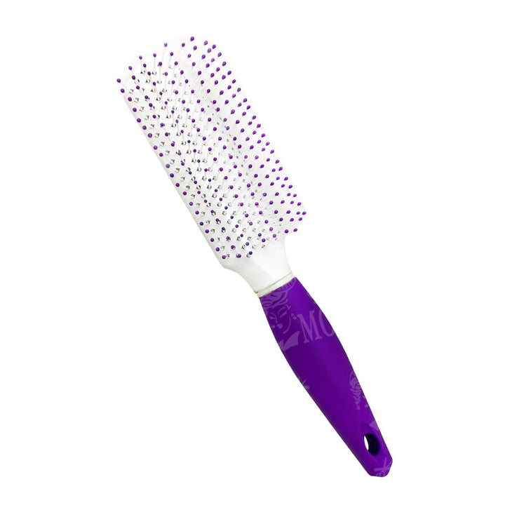 KIQUE CEPILLO PARA CABELLO 240 MANGO DE GOMA MORADO MOD: KQ-0042
