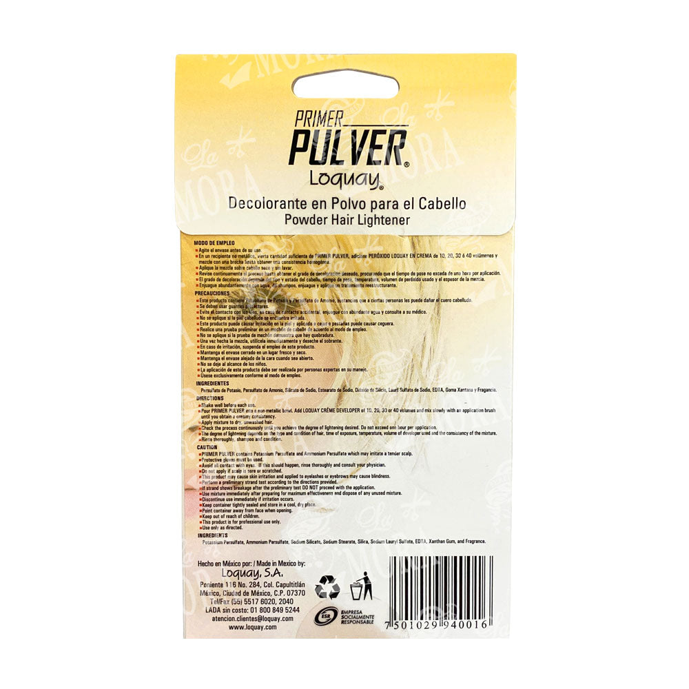 LOQUAY PRIMER PULVER POLVO DECOLORANTE AMARILLO 50 GR