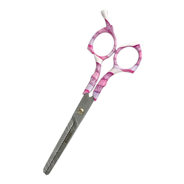 ALASKA TIJERA DE CORTE DE CABELLO DE ENTRESACAR TATOO PINK