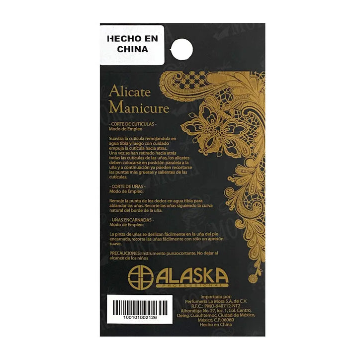 ALASKA ALICATE PARA MANICURE SPA Perfumería la Mora