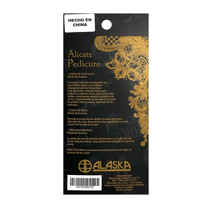 ALASKA ALICATE PEDICURE MANGO NEGRO SPA Perfumería la Mora