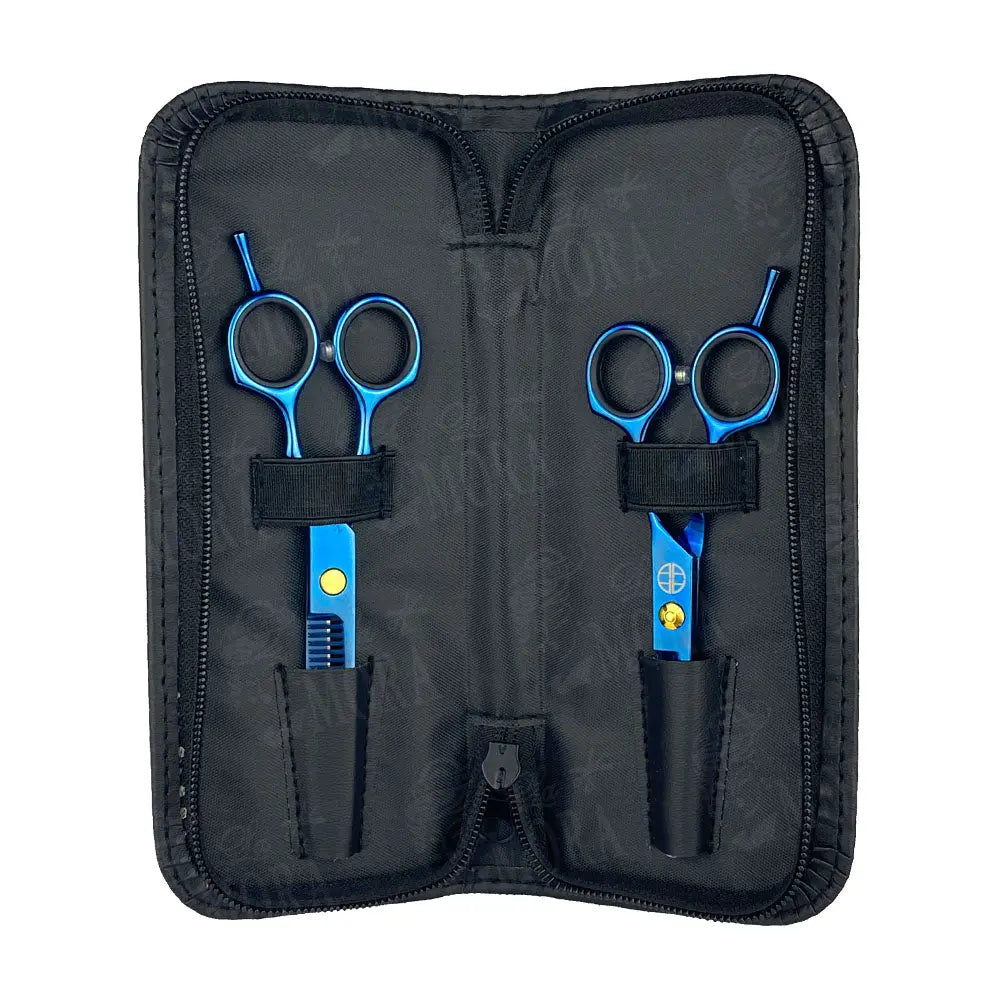 ALASKA SET DE TIJERAS AZUL TITANIO MOD AK-02-0024 Perfumería la Mora