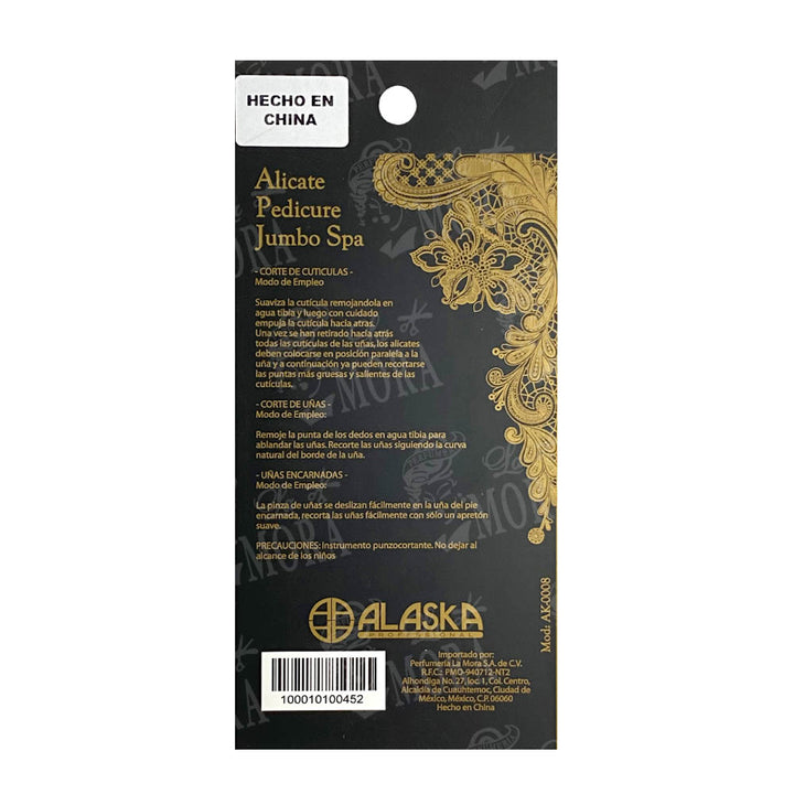ALICATA PARA PEDICURE JUMBO ALASKA SPA AK-0008