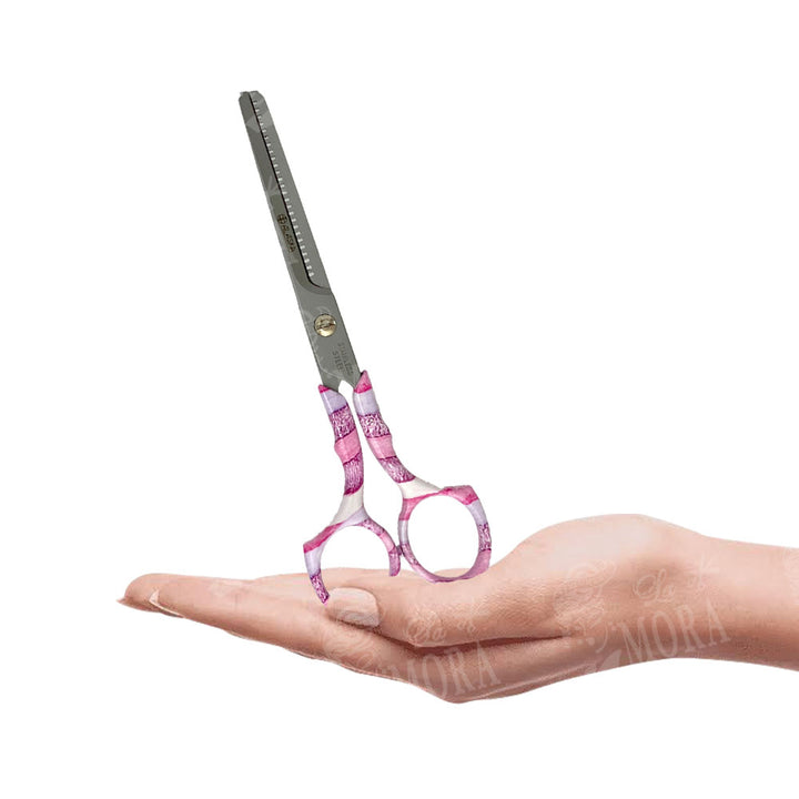 ALASKA TIJERA DE CORTE DE CABELLO DE ENTRESACAR TATOO PINK