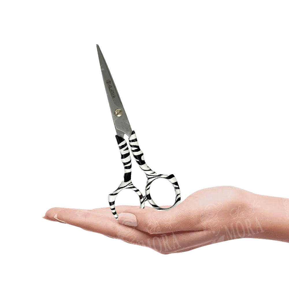 ALASKA TIJERA DE CORTE DE CABELLO DE CORTE TATOO ZEBRA