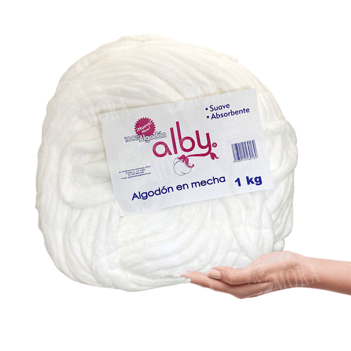 ALGODÓN EN MECHA ALBY 1KG