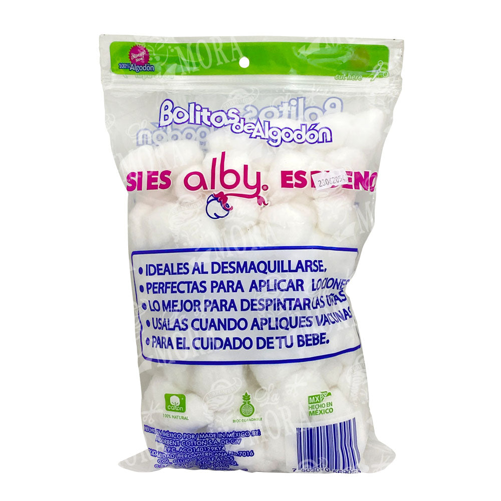 BOLITAS DE ALGODÓN ALBY 80GR