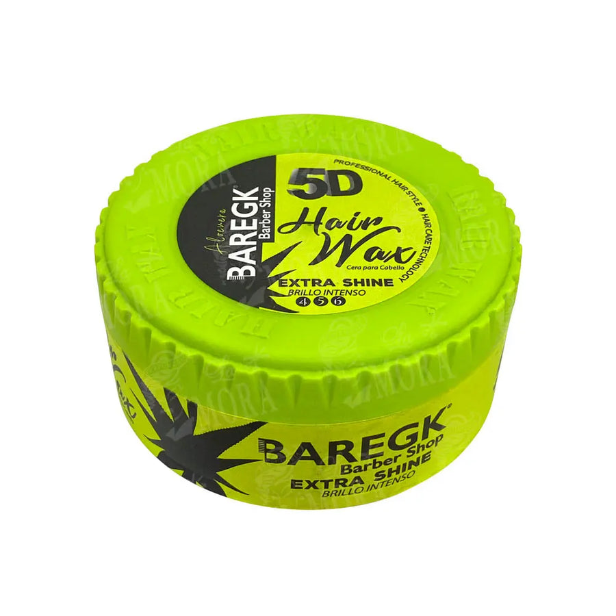 BAREGK 5D CERA PARA PEINAR EXTRA SHINE VERDE 150 ML 5 OZ Perfumería la Mora