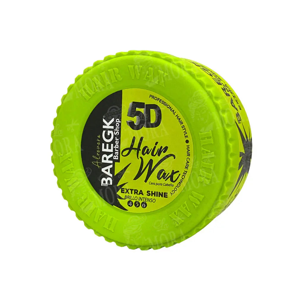 BAREGK 5D CERA PARA PEINAR EXTRA SHINE VERDE 150 ML 5 OZ Perfumería la Mora