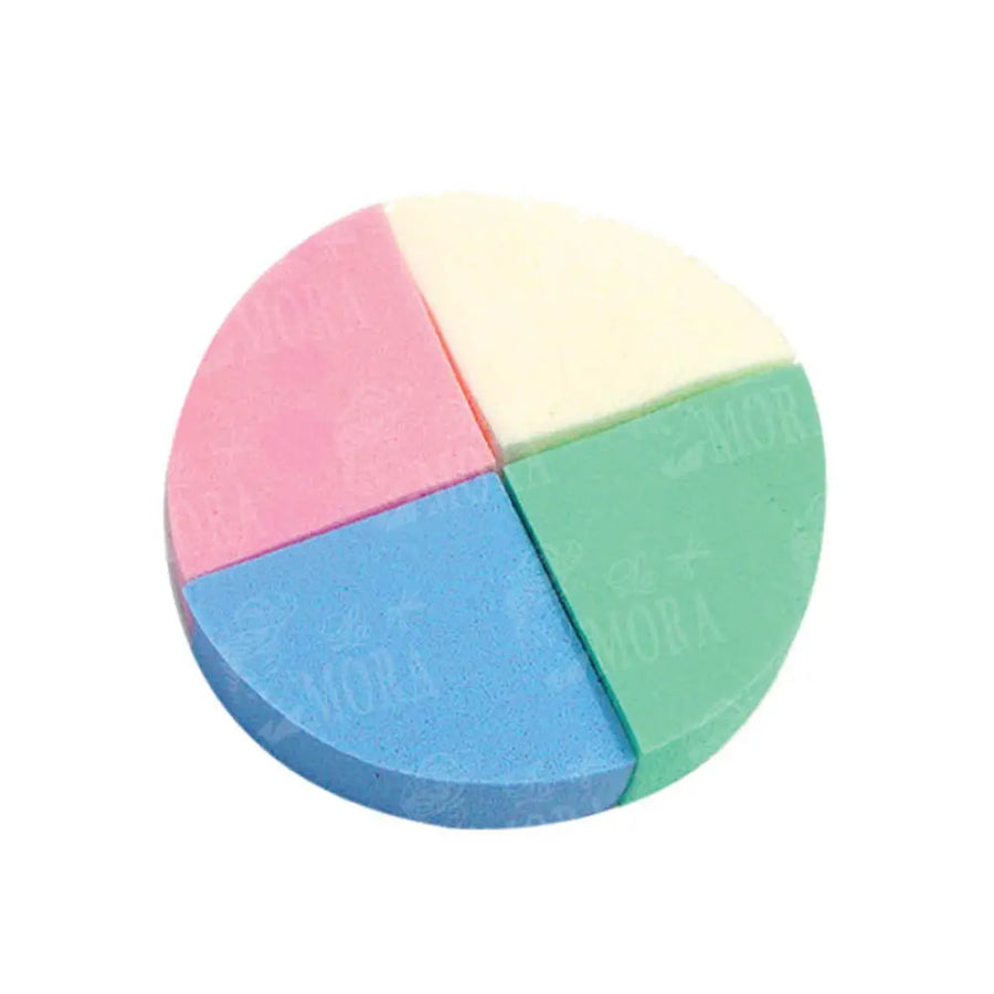 ESPONJA KIQUE PARA MAQUILLAR 4 PZS MOD OM-0006 Perfumería la Mora