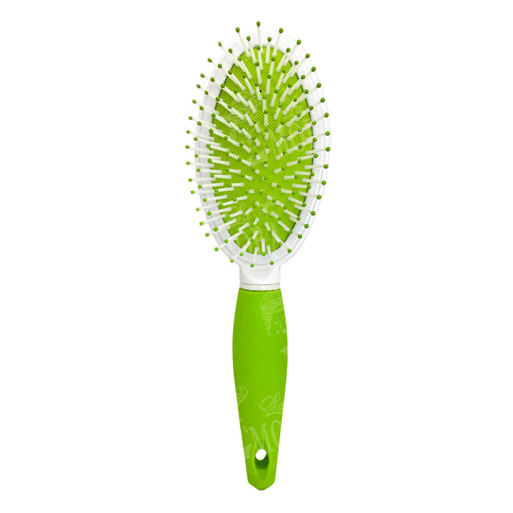 CEPILLO KIQUE PARA CABELLO 240 MANGO DE GOMA VERDE MOD: KQ-0044