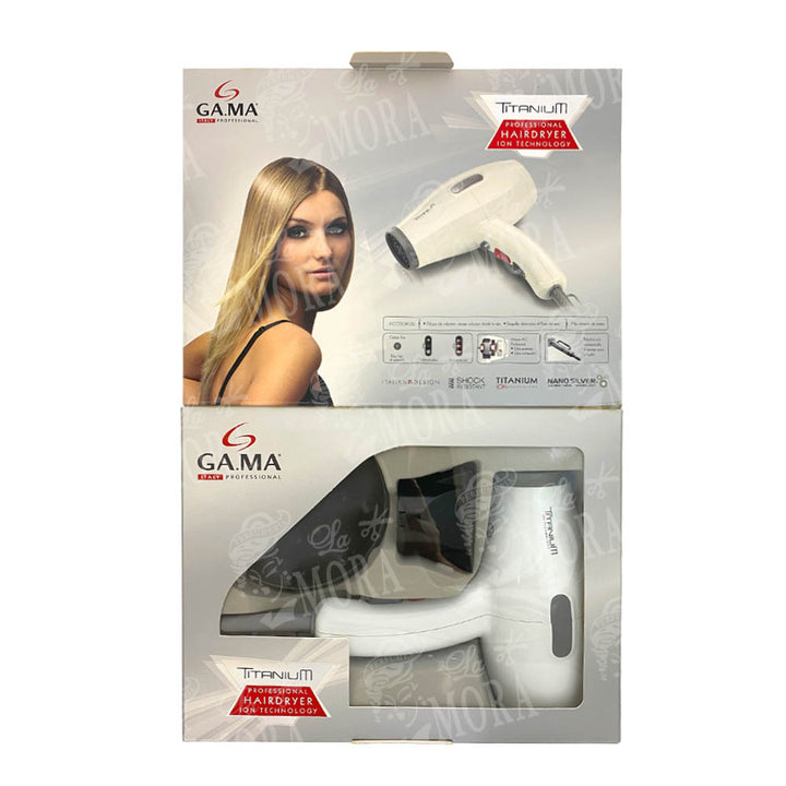 SECADORA DE CABELLO GAMA ITALY TITANIUM ION TECHNOLOGY
