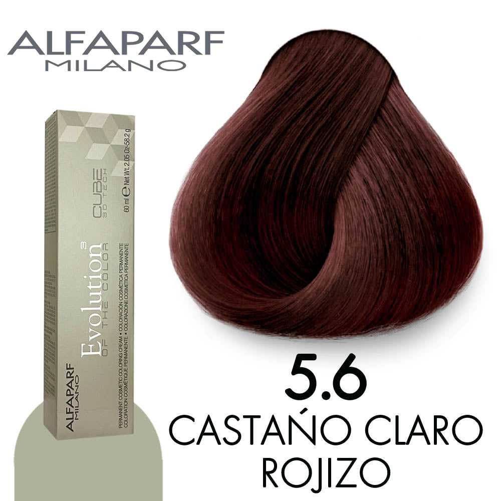 Tinte Para Cabello Alfaparf 5.6 Castaño Claro Rojizo 58.2 Gr – Perfumería  la Mora, image size:1000x1000