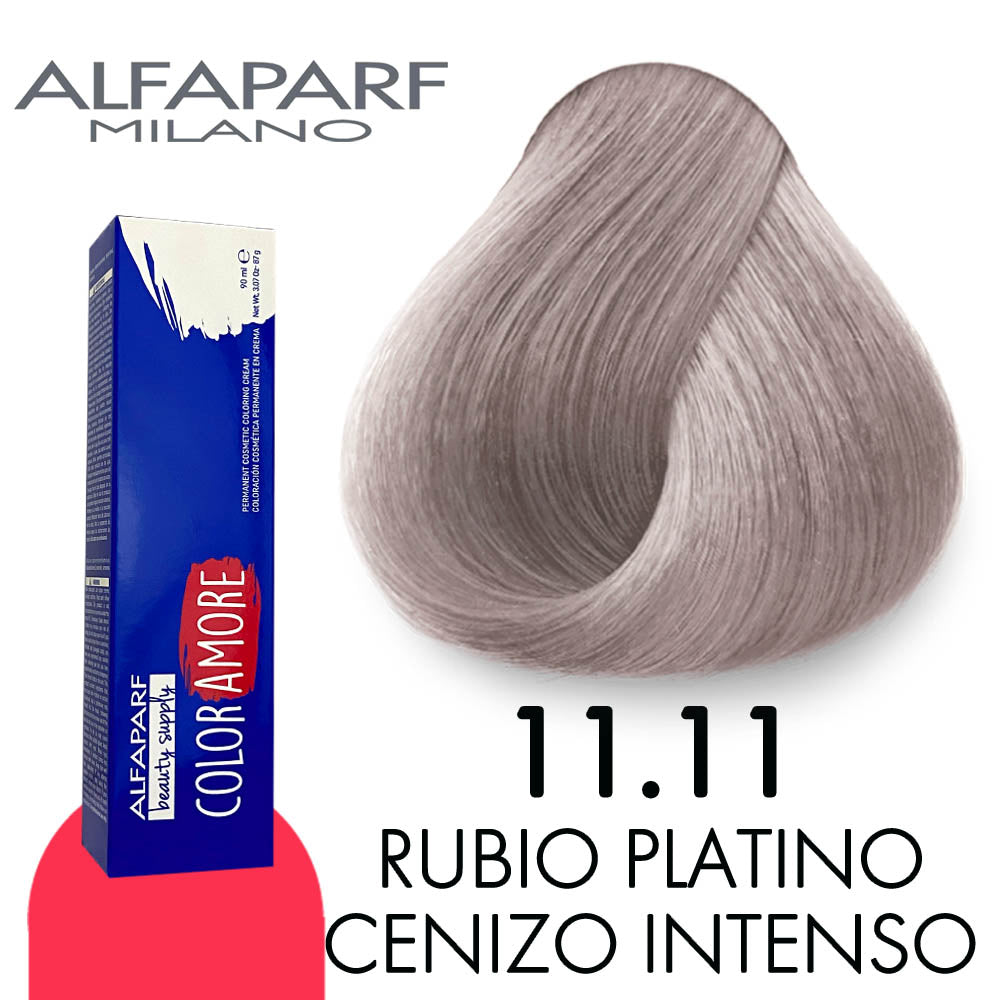 ALFAPARF COLOR AMORE TINTE CA11.11 RUBIO PLATINO CENIZO INTENSO 90 ML