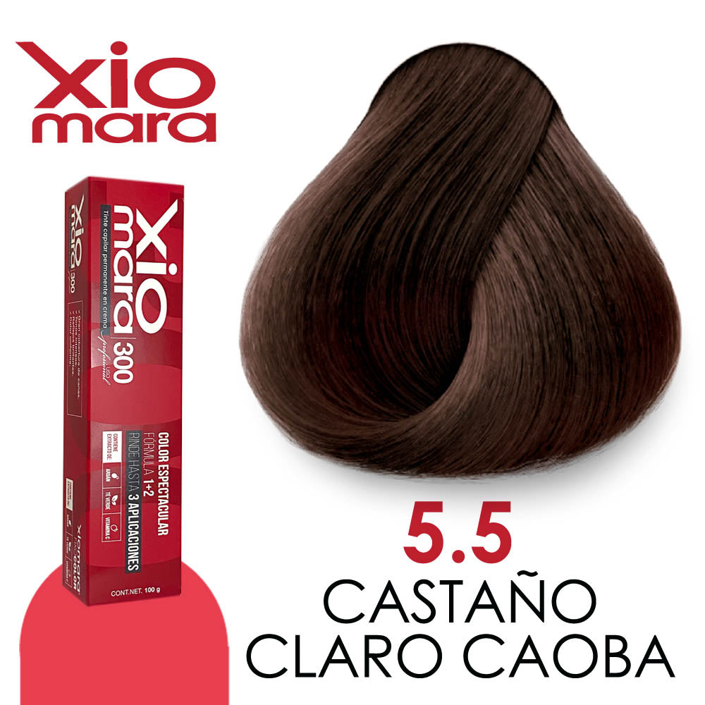 XIOMARA TINTE X5.5 CASTAÑO CLARO CAOBA 100 GR