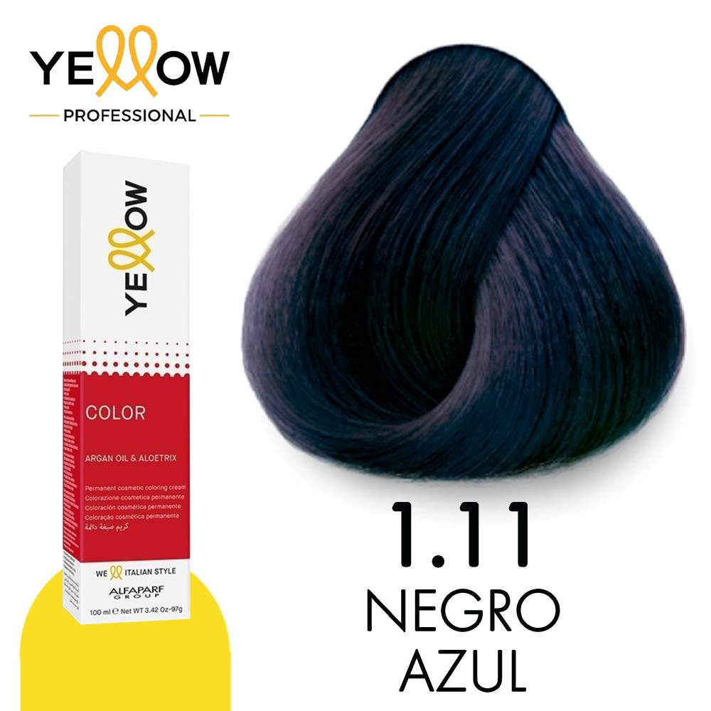 TINTE YELLOW 1.11 NEGRO AZUL 100 ML