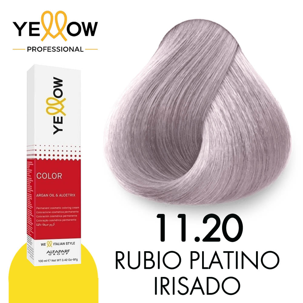 TINTE YELLOW 11.20 RUBIO PLATINO IRISADO 100 ML