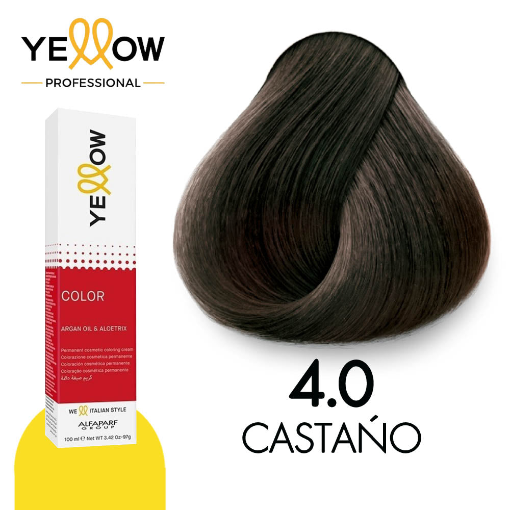 TINTE YELLOW 4.0 CASTAÑO 100 ML