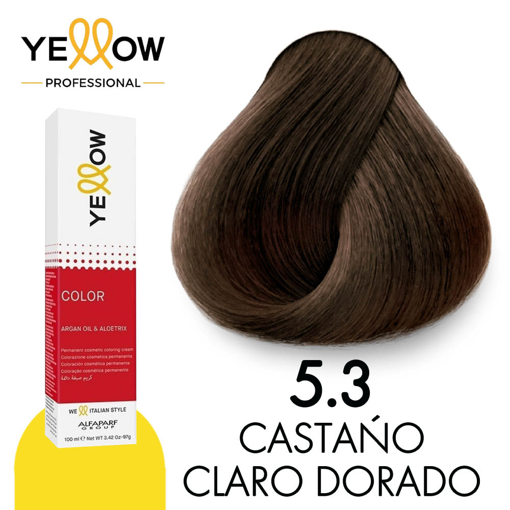 TINTE YELLOW 5.3 CASTAÑO CLARO DORADO 100 ML