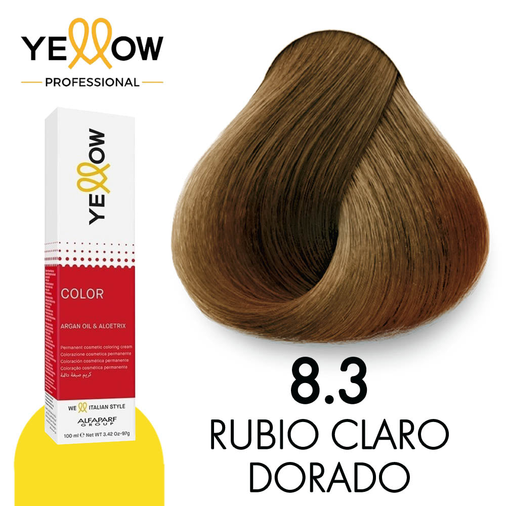 TINTE YELLOW 8.3 RUBIO CLARO DORADO 100 ML