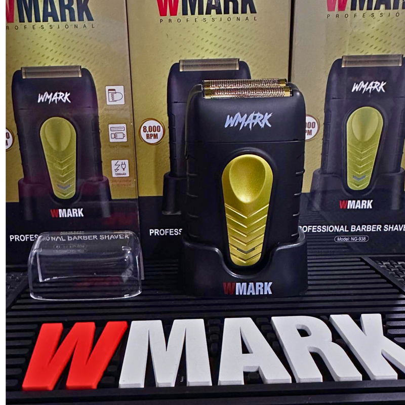 WMark NG-938 – Rasuradora Profesional con Cabezal Doble y Lámina de Titanio