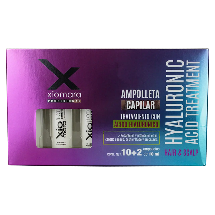 Ampolletas De Cabello Con Ácido Hialurónico Xiomara 12 pz Perfumería la Mora