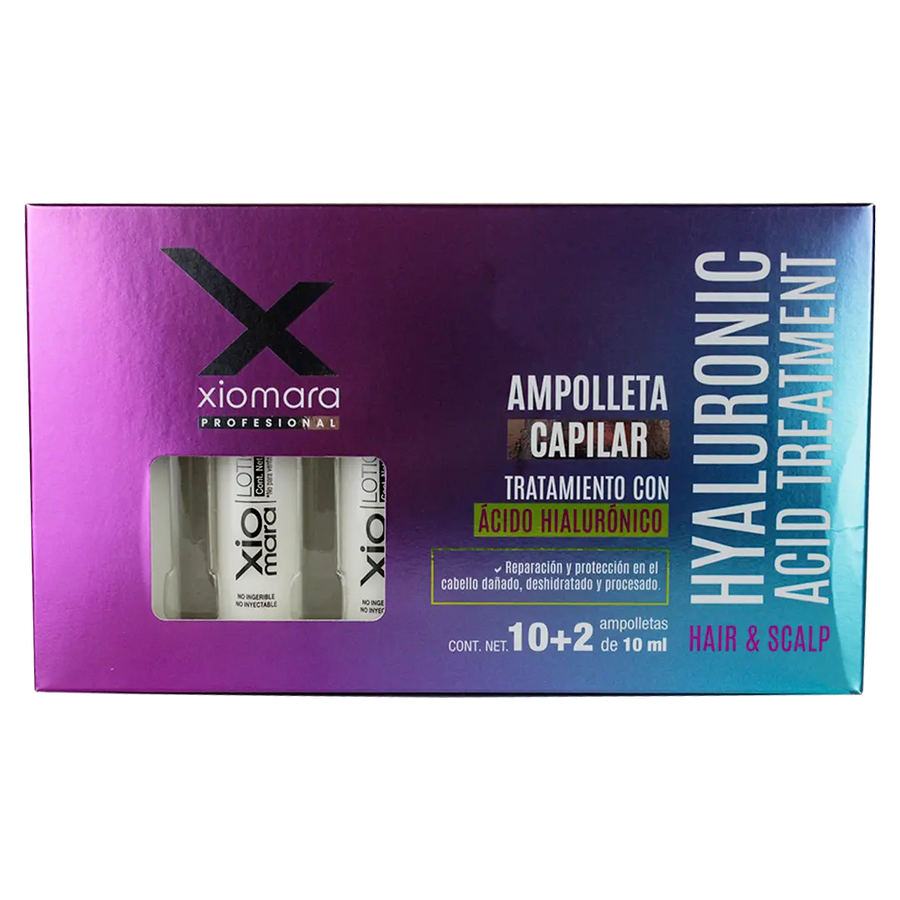 Ampolletas De Cabello Con Ácido Hialurónico Xiomara 12 pz Perfumería la Mora