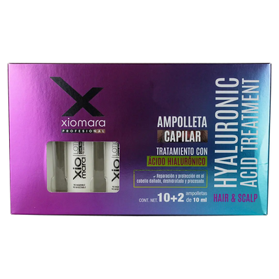 Ampolletas De Cabello Con Ácido Hialurónico Xiomara 12 pz Perfumería la Mora