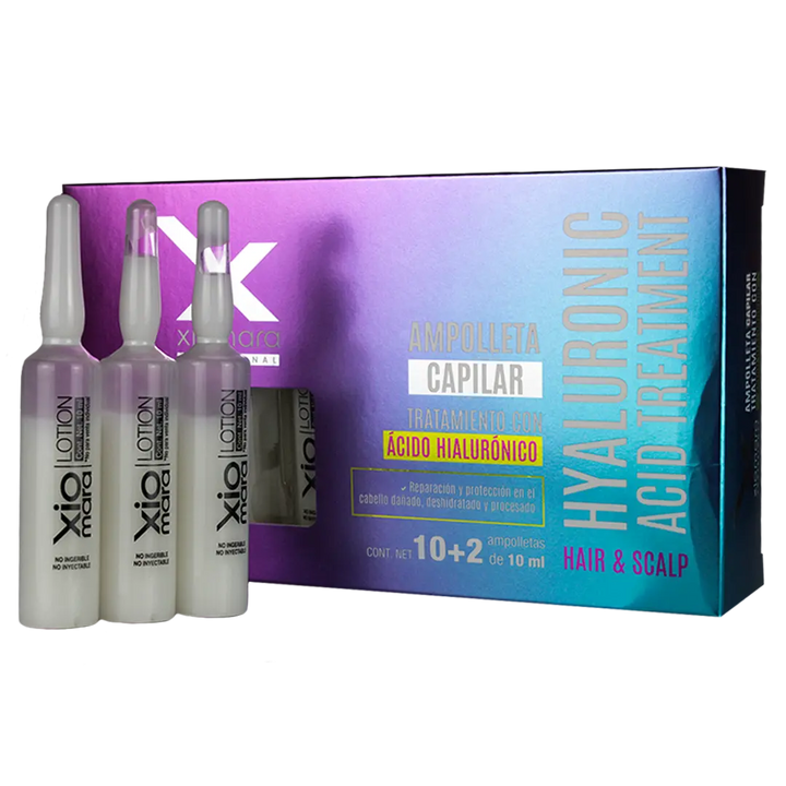 Ampolletas De Cabello Con Ácido Hialurónico Xiomara 12 pz Perfumería la Mora
