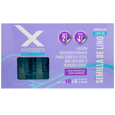 Ampolletas XIOMARA Semillas de Lino 12 PZ Perfumería la Mora