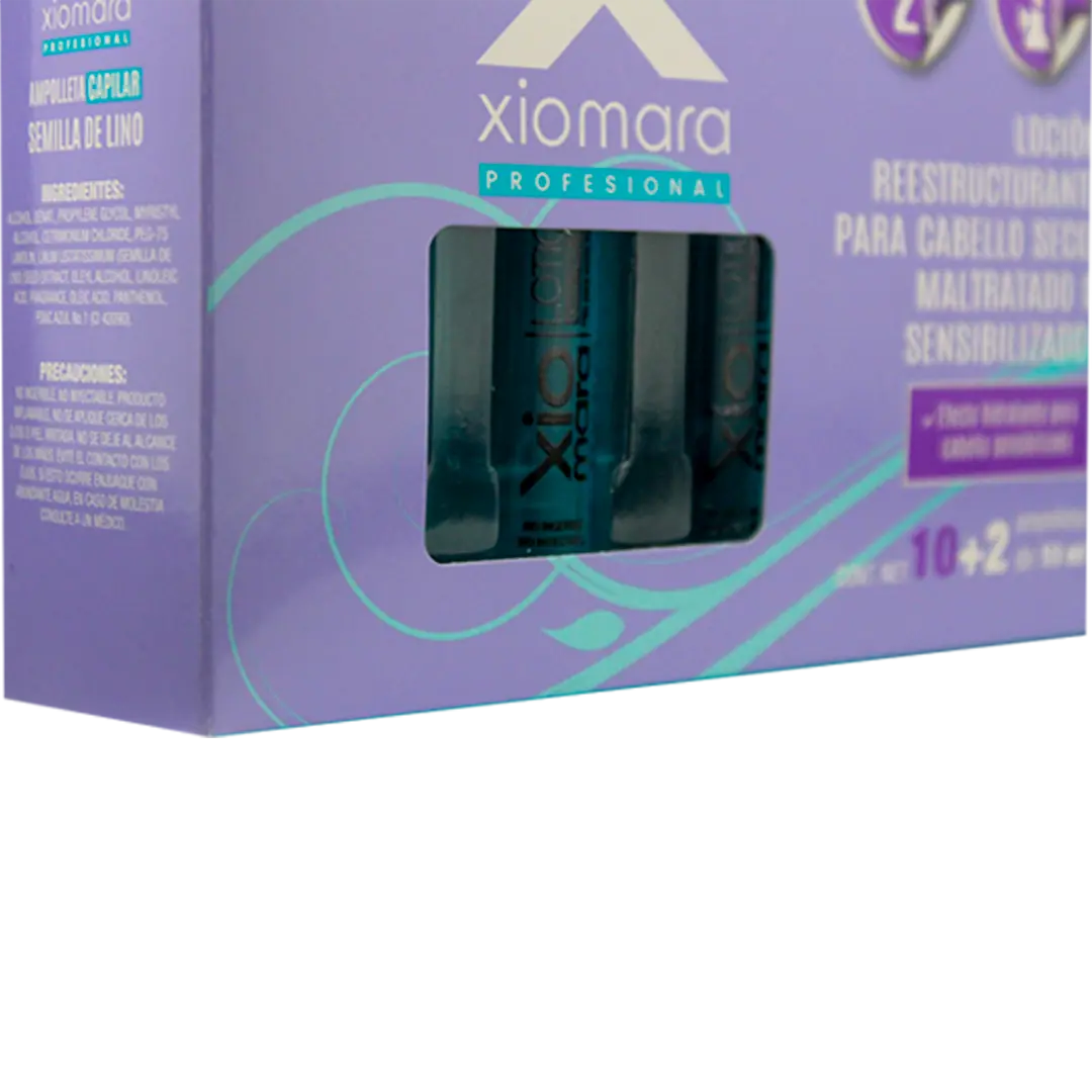 Ampolletas XIOMARA Semillas de Lino 12 PZ Perfumería la Mora