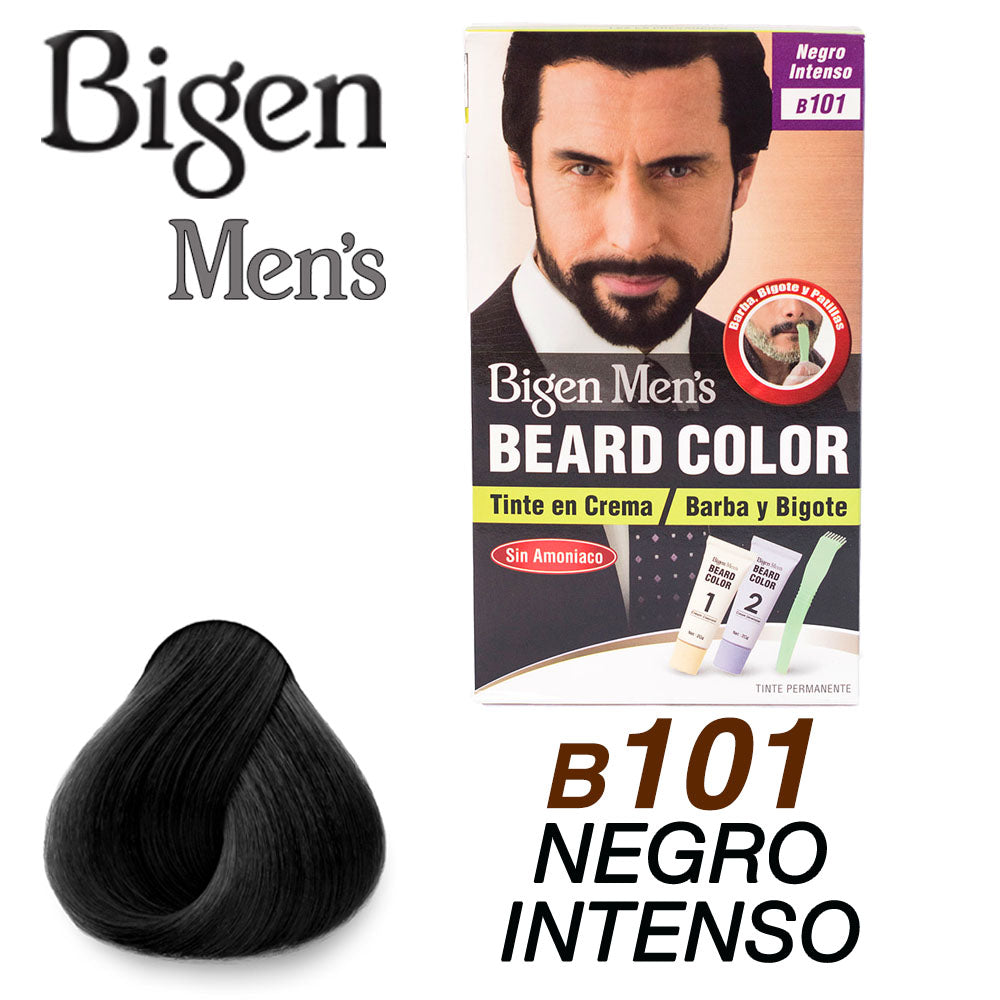 BIGEN MENS TINTE PARA BARBA NEGRO  INTENSO B101