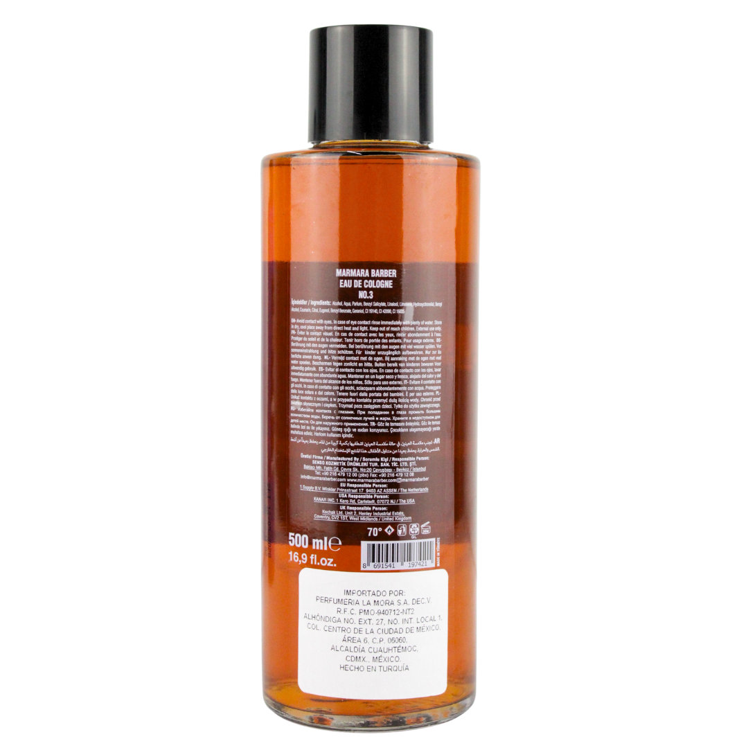 Barber Marmara After Shave De Vidrio No 3 500 ML