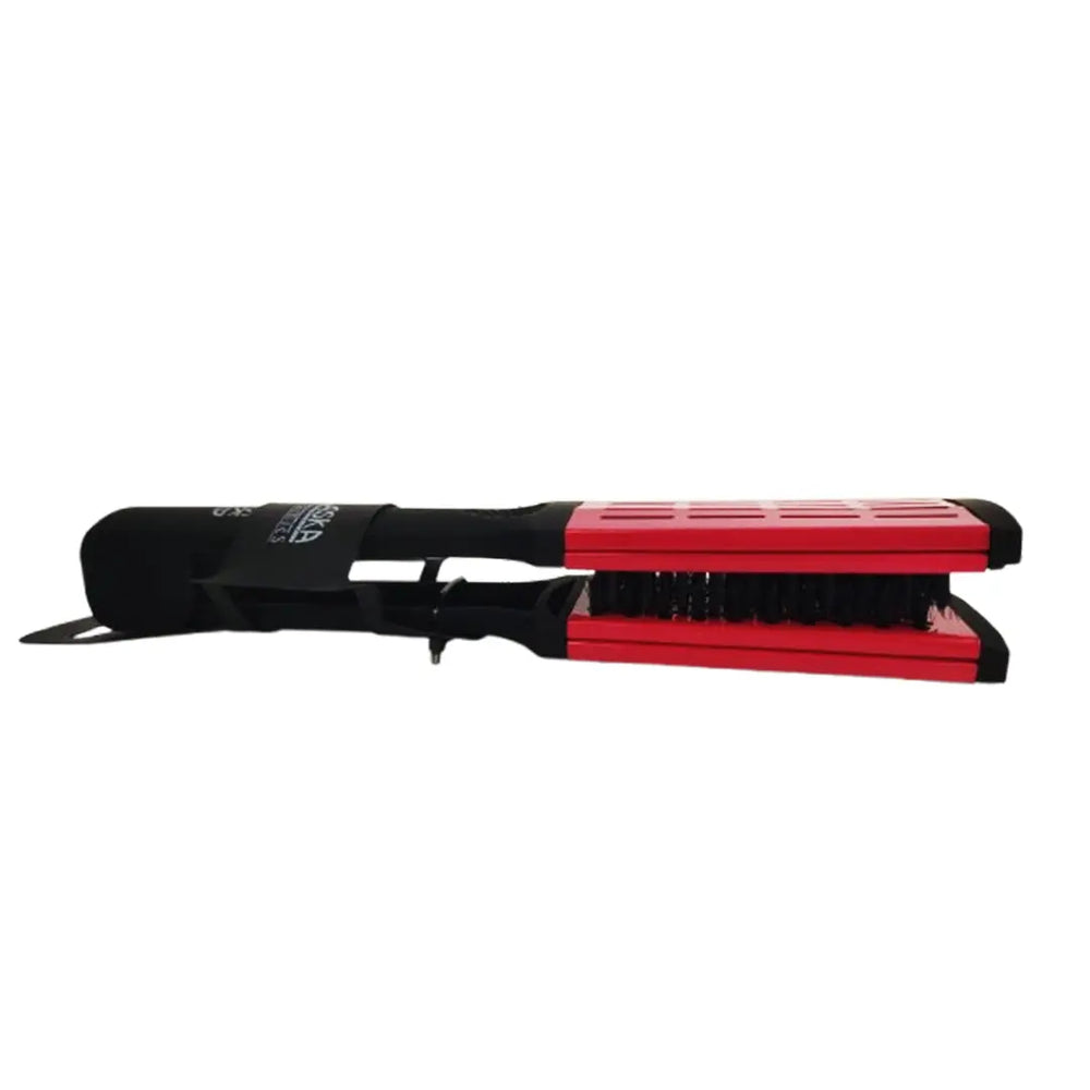 CEPILLO DE CERÁMICA PARA ALACIAR ROJO ALASKA MOD 8106R1-2 Perfumería la Mora