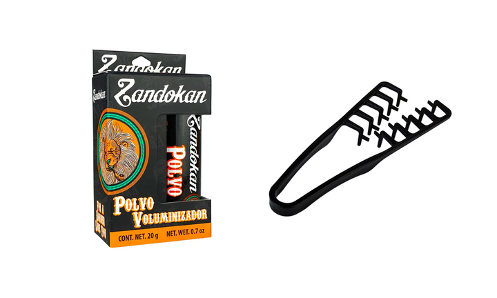 Paquete Zandokan Styling: Polvo para Volumen 20g + Peine de Textura Profesiona