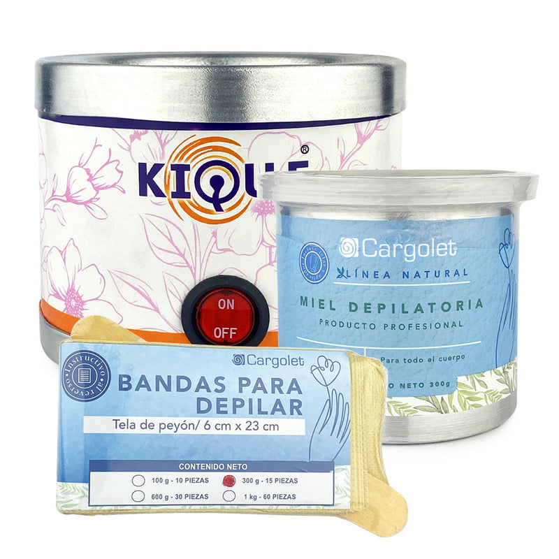 Fundidor De Cera Kique + Cera Depilatoria 300 Gr Piel Normal Perfumería la Mora